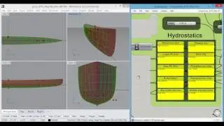 Double-ended hull using two guide curves in Rhino Grasshopper