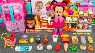 [💸toy asmr💸] Fast Food Set & Diney Minnie Mouse Toys Set 🍭 Unboxing & Review Toys ASMR