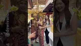 Pertamakali ke nikahan Adat Bali #dewivanow #adatbali #wedding #bali
