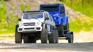 MEGA RC CRAWLER TRAXXAS TRX-6 TRAIL TRUCKS Mercedes-Benz G63 AMG!! RC TRUCKS AMEWI 8x8