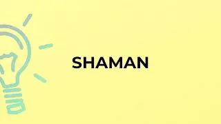What is the meaning of the word SHAMAN?