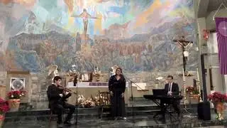 Villancico yaucano soprano María Herrada piano y violín Parroquia el señor de la salud