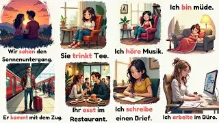 🔥 Top 25 German Verbs You Need to Know : Simple German Sentences for Daily Life 🌟