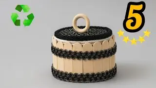 Elegant Recycled Box 💫 | DIY Jewelry & Watch Organizer ♻️
