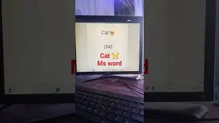 cat 🐈 😻 ms word short key se banao logo achhe item #viral #funny #shortvideos #shorts