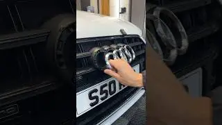 Black Badge Installation ☑️ #satisfying #satisfyingvideo #satisfyingsounds #carguy #carmods #asmr