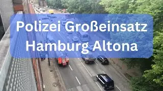 Gro&szlig;einsatz der Polizei in Hamburg Altona Stresemannstra&szlig;e