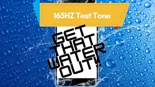 165Hz Tone | Get that Water Out of Your Phone Speaker | Pure Sine Wave