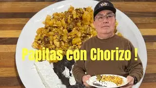 Papitas con chorizo y huevo # comidamexicana🇲🇽#delicioso#desayuno!