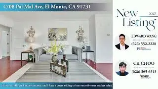 New Listing in El Monte by local realtor Edward Wang and CK Choo| 4708 Pal Mal Ave, El Monte