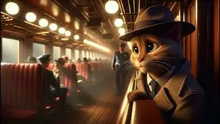 Relaxing Train Mystery 💤 Detective Cat Solves a Case | Soft Spoken Story (Voice Only)