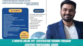 Announcing &lsquo;5 months online CPC (certified professional coder) Training