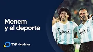 Menem y su relación estrecha con el deporte