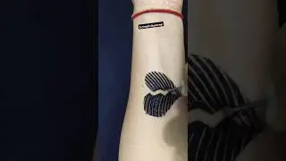 Broken heart Mehandi Tattoo 😱 #mehandi #tattoo #brokenheart #shorts #tricks