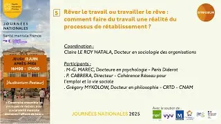 SYMPOSIUM : Rêver le travail ou travailler le rêve...