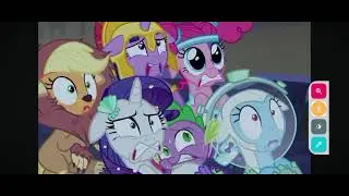 #nightofthezoopocalypse #mylitlepony Mane 5 with Spike Afraid of the Gemsbok Zombie 