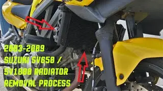 2003-2009 Suzuki SV650 / SV1000 Radiator Removal Process