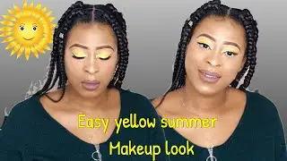 HOW TO: summer makeup tutorial|yellow summer makeup look | summer makeup 2019