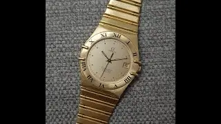 1984 Omega Constellation Auto chronometer watch in 18k gold - top of the range!  Model ref' 368.1075
