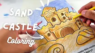Sand Castle Coloring | Time-lapse Kids Coloring