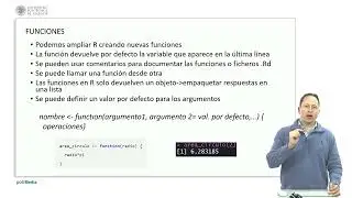 Introducción a R. Funciones | 32/41 | UPV