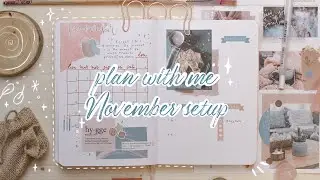 Plan with me &bull; November 2020 bullet journal setup 🧶 Bujo monthly spread | frai.oh