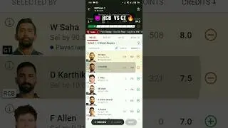 RCB vs GT Dream11 Prediction || IPL 2023 T20 || RCB vs GT Dream11 Team of Today Match #shorts