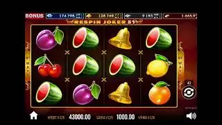 Respin Joker 81 - v&yacute;hra 50.000,-Kč za 5 minut!