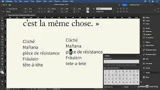 01   Access special characters via the Glyphs panel