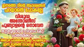 ഈ ഒരൊറ്റ പ്രാർത്ഥന മതി നിന്റെ ജീവിതം മാറ്റിമറിക്കാൻ | വി. അന്തോണീസ് പുണ്യാളന്റെ അത്ഭുത നൊവേന