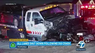 DUI crash prompts full closure of 71 Freeway in Pomona