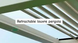 Motorized retractable louvre roof pergola #pergola #gazebo #awning #tent #canopy #test #custom #diy 