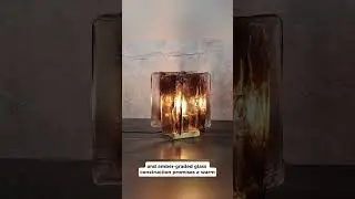 AMBER BUILDING BLOCK TABLE LAMP #interiordesign #ledchandelier  #homedecor #homedecorlight