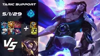 SUPPORT Taric vs Blitzcrank - EU Grandmaster Patch 26.1