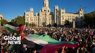 Huge crowds, clashes with police amid European protests against war in Gaza