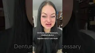 Dentures are a necessary Medical device #denture #toothless  #to0thlessqueen