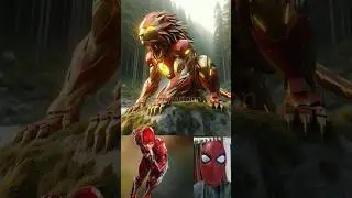 Superheroes but lion robot 💥 Marvel & DC-All Characters #marvel #avengers#shorts