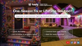 Temporary Lights VS Permanent Holiday Lights? Make a Smart Choice! #holidaylighting #haply