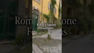 Rome&rsquo;s Nasone Fountains &ndash; Free Drinking Water from Ancient Aqueducts