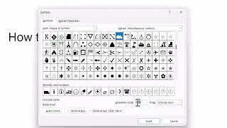 How to Insert Black Truck Symbol in MS word
