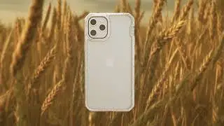 WORLD FIRST 100% COMPOSTABLE AND ANTIMICROBIAL CLEAR CASE - ITSKINS FERONIA // PURE