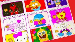 😍 BLIND BAG CREDIT CARD Paper DIY 💳  | 종이 공예