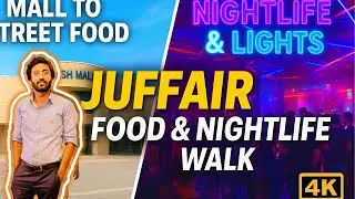 Juffair Mall to Juffair Popular Food Street & Nightlife ✨ | Bahrain Walking Tour 4K 
