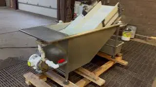 IMMERSION WASHER/DIP TANK with ELEVATING DISCHARGE CONVEYOR, food grade SS, Alard item Y5248