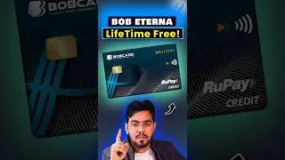 LifeTime Free! BOB Eterna Credit Card | Best For Online Shopping, Movies & Travel #creditcard #bob