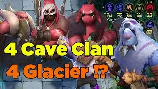 Thử nghiệm 4 Cave Clan tại rank Queen ! Kết hợp c&ugrave;ng Glacier kết quả sẽ ra sao ? Autochess Mobile #4