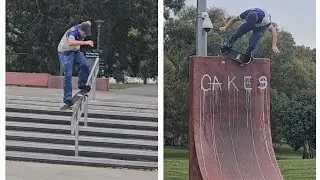 A Day Of Skateboarding At The Adelaide City Skatepark - Brandon Hanson.