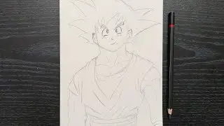 How to draw Goku step by step|| dragan ball z drawing||goku ||goku anime sketch