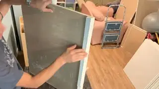 Easy way to cut narrow strip off sheetrock / drywall