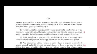 BNSS| Section 102-104 BNSS | Chapter 7 BNSS